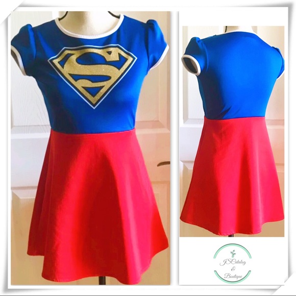 JSCatalog Other - 🎉HP🎉Supergirl Dress Costume Girls Size XL 14/16